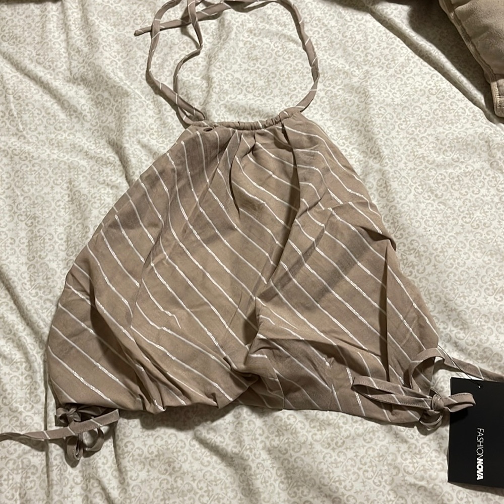 2 piece fashion nova top and skirt brand new